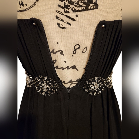 Fiesta Black Strapless Embellished Gown - Picture 7 of 10